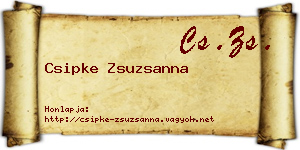 Csipke Zsuzsanna névjegykártya