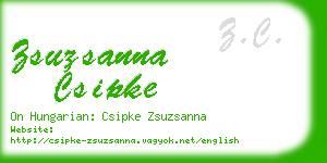 zsuzsanna csipke business card